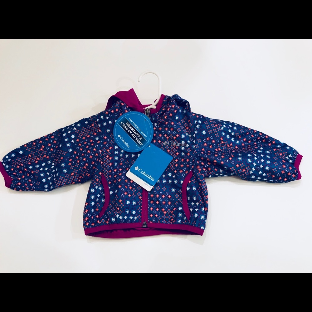 Baby girl Columbia rain jacket